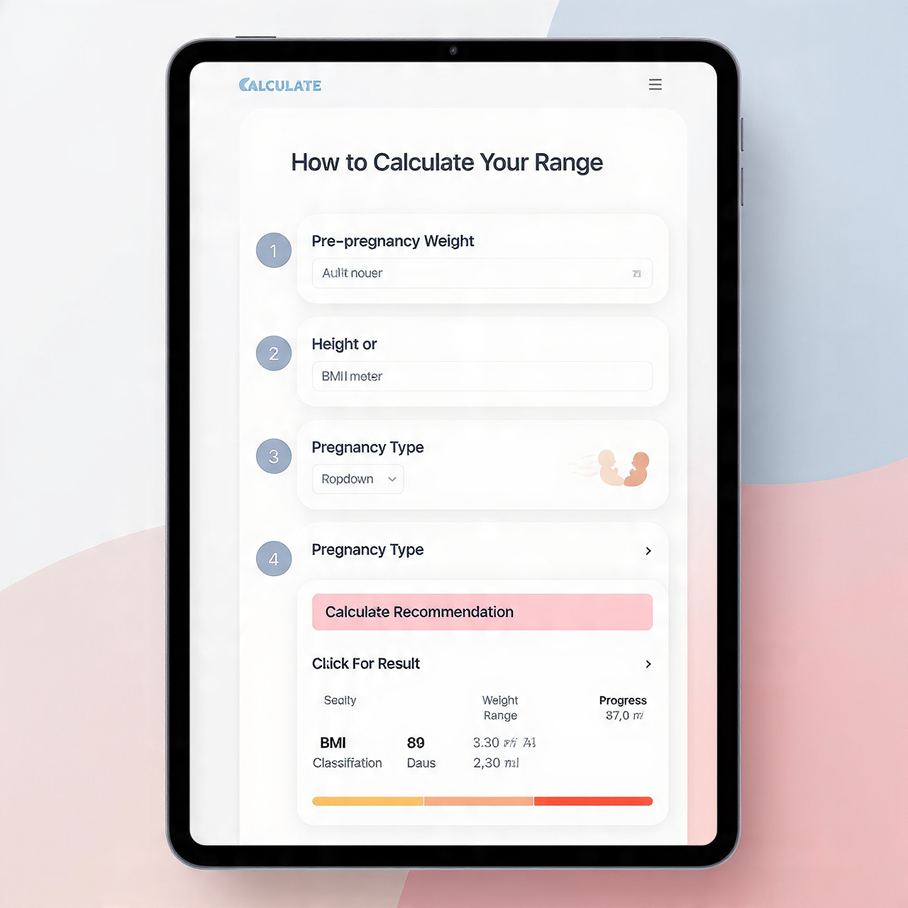 Steps to Calculate Pregnancy Weight Gain